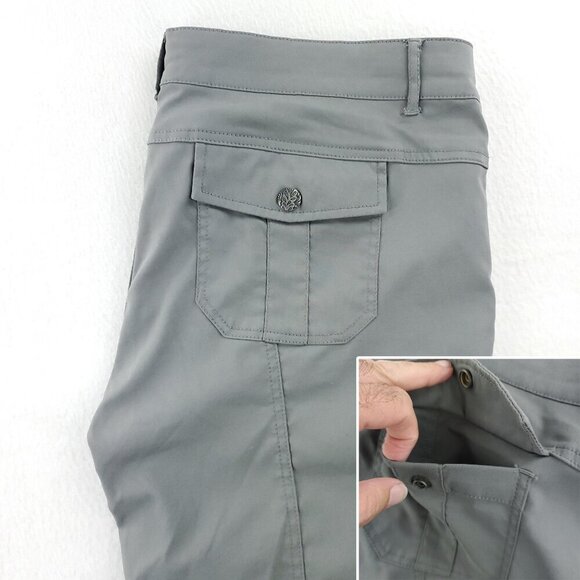 prAna Convertible Hiking Pants Monarch Zip Off Stretch Women's "14" 36x31 - Picture 11 of 12